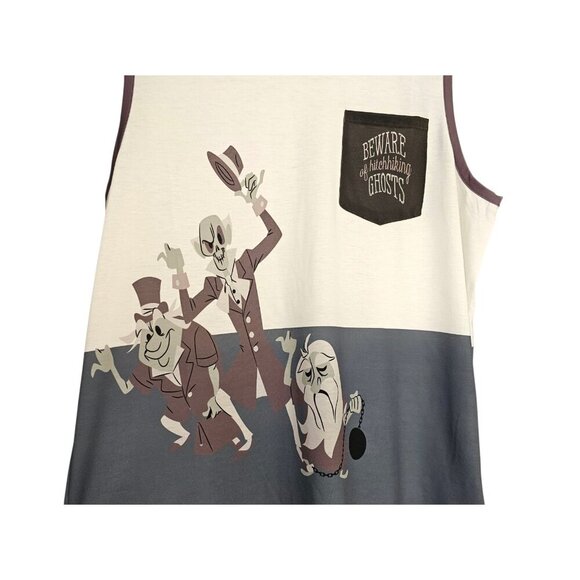 Men's - Disney Haunted Mansion Hitchhiking Ghosts Tank Top, Size Medium - Picture 4 of 7